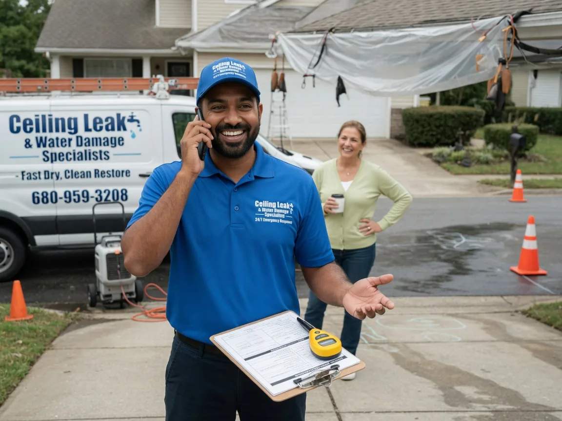 Ceiling Leak Cleanup Huntington, UT FAQs